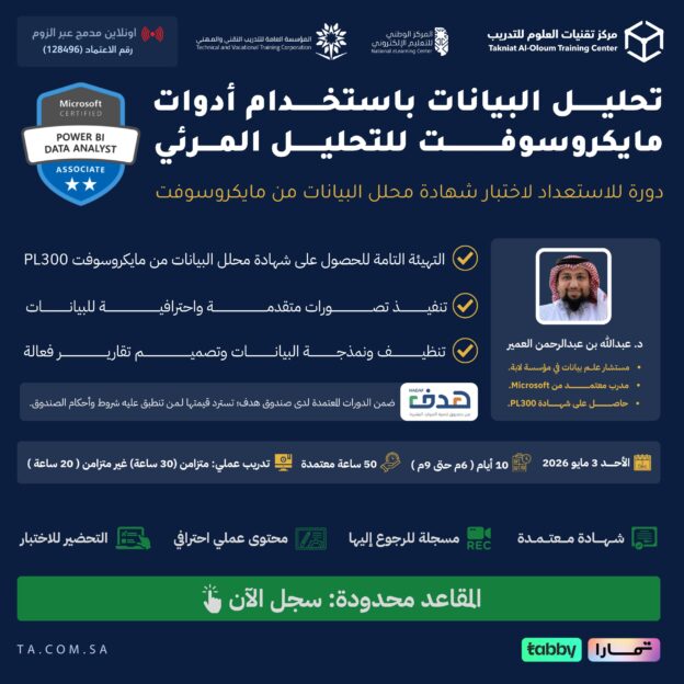 تحليل البيانات باستخدام أدوات مايكروسوفت للتحليل المرئي